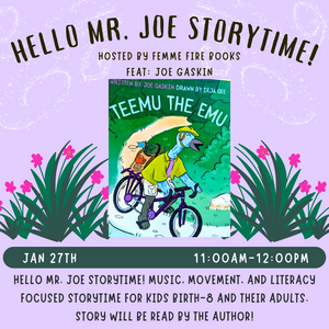 1/27: Storytime with Mr. Joe