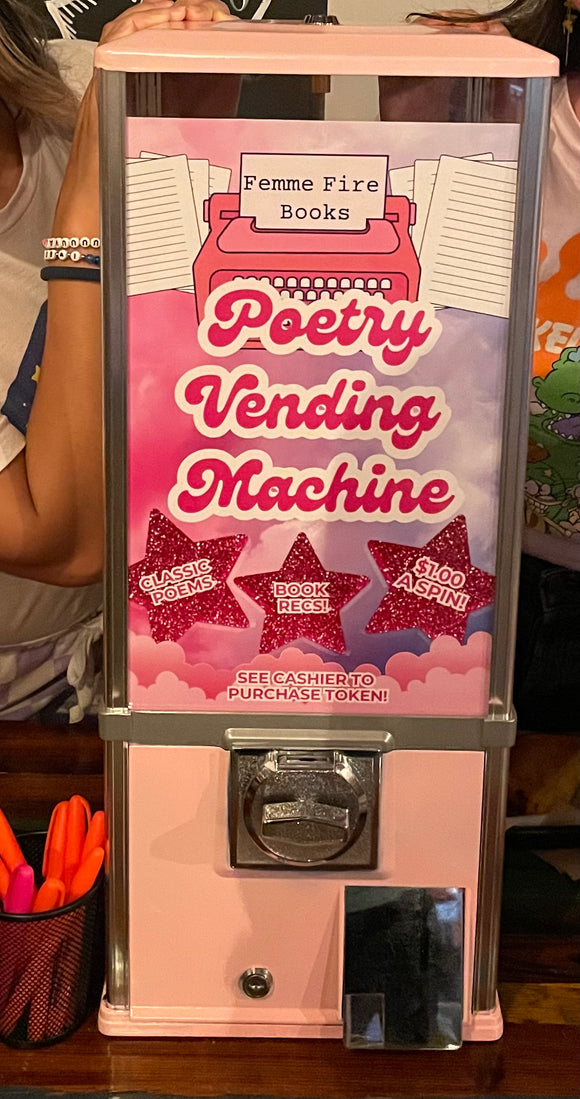 Pink Tabletop Vending Machine