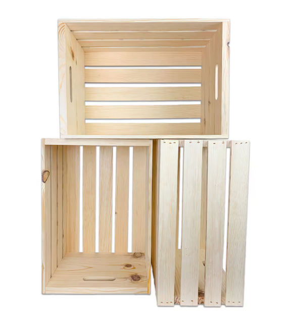 Bundle of 9 Wooden Crates